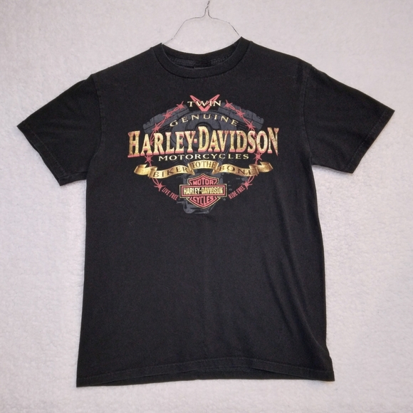 Harley-Davidson Indy West Men's Black Tee- Medium - Picture 3 of 9